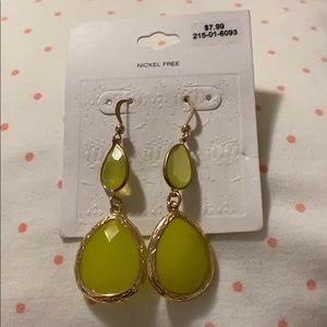 Yellow earrings